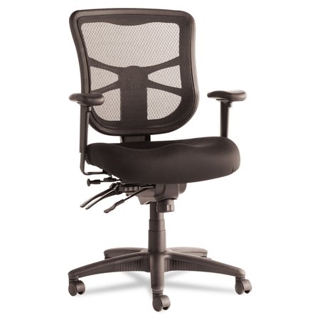 ALERA Task Chair, Mesh, 18-1/8" to 21-3/4" Height, Padded Arms, Black ALEEL42ME10B
